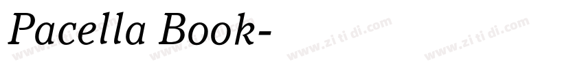 Pacella Book字体转换